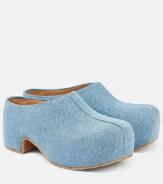Denim clogs Denim clogs