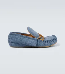 Denim moccasins Denim moccasins