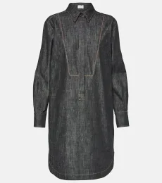 Denim shirt dress Denim shirt dress