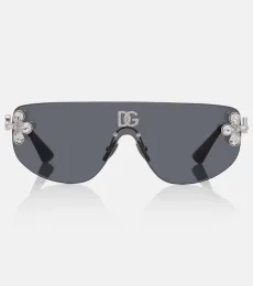 DG crystal-embellished aviator sunglasses DG crystal-embellished aviator sunglasses