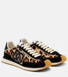 DG Cushion calf hair and suede sneakers