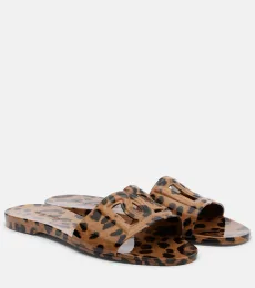 DG leopard-print slides DG leopard-print slides