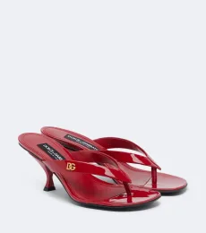 DG patent leather thong sandals DG patent leather thong sandals