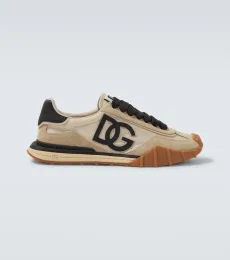 DG suede-trimmed sneakers DG suede-trimmed sneakers