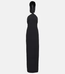 Diablo halterneck crêpe maxi dress Diablo halterneck crêpe maxi dress