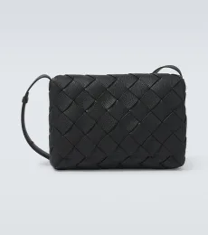 Diago Large Intreccio leather messenger bag Diago Large Intreccio leather messenger bag