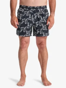 Diamond Arch Printed 15 - Men Black Swim Shorts Diamond Arch Printed 15 - Men Black Swim Shorts