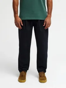 Diamond Pleated - Men Black Pleated Trousers Diamond Pleated - Men Black Pleated Trousers