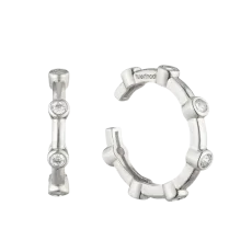 Diana Earlobe Cuff Earrings - Rhodium Plated Diana Earlobe Cuff Earrings - Rhodium Plated