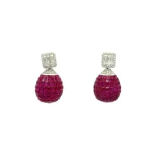 Disco Balls by Fall In Love Silver Earrings