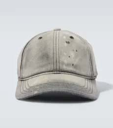 Distressed denim baseball cap Distressed denim baseball cap
