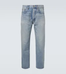 Distressed straight jeans Distressed straight jeans