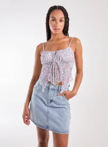 Ditsy Print Butterfly Cami Top PINK PATTERN Ditsy Print Butterfly Cami Top PINK PATTERN