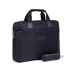 DIVERSITE, Women’s Paris Briefcase DIVERSITE Collection Black in Nylon 2 Non-Adjustable Handles Satchel Messenger Bag Shoulder Handbag, Black, L:41xh:31xP:6,5 cm 176171-0100-TU DIVERSITE, Women’s Paris Briefcase DIVERSITE Collection Black in Nylon 2 Non-Adjustable Handles Satchel Messenger Bag Shoulder Handbag, Black, L:41xh:31xP:6,5 cm 176171-0100-TU