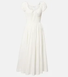 Dôen Vestido midi Quinn de popelín de algodón Dôen Vestido midi Quinn de popelín de algodón