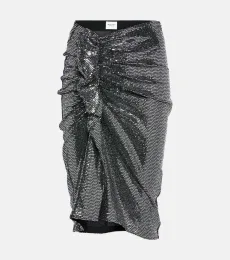 Dolene ruffled sequined tulle skirt Dolene ruffled sequined tulle skirt
