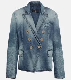 Double-breasted denim jacket Double-breasted denim jacket