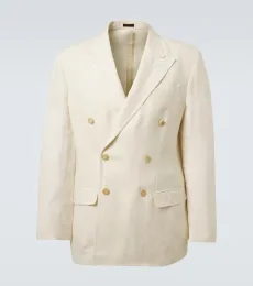 Double-breasted linen blazer Double-breasted linen blazer
