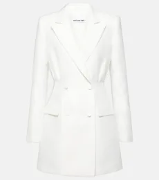 Double-breasted taffeta blazer dress Double-breasted taffeta blazer dress