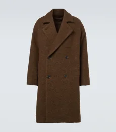 Double-breasted wool-blend coat Double-breasted wool-blend coat