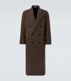 Double-breasted wool coat Double-breasted wool coat