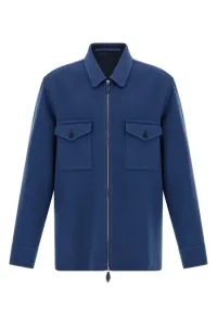Double cloth overshirt - Blue Double cloth overshirt - Blue