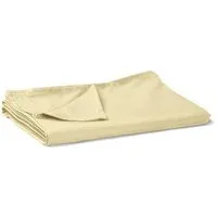 Double - Cream Flat Sheets Easy Care 68 Pick Polycotton 223X254cm Double - Cream Flat Sheets Easy Care 68 Pick Polycotton 223X254cm