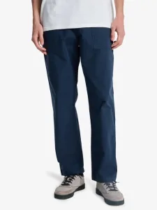 Double Crown - Men Blue Elasticated Cargo Shorts Double Crown - Men Blue Elasticated Cargo Shorts