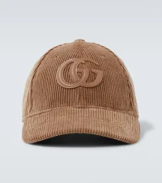 Double G cotton corduroy baseball cap Double G cotton corduroy baseball cap