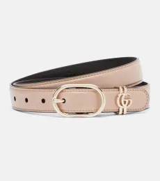 Double G leather belt