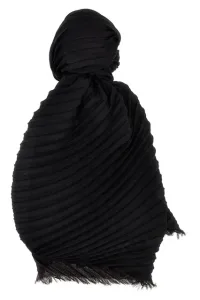 Double Pleats stole - Black Double Pleats stole - Black