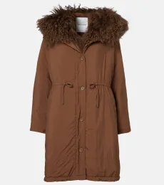 Doudoune shearling-trimmed down coat Doudoune shearling-trimmed down coat