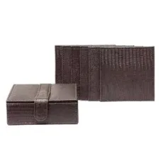 DOUKAS Placemat & Coaster Brown