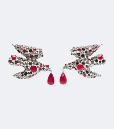 Dove embellished clip-on earrings Dove embellished clip-on earrings