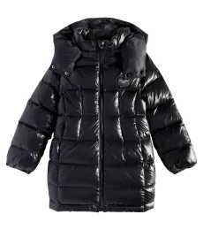 Down-paneled coat
