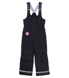 Down-paneled logo ski salopettes Down-paneled logo ski salopettes