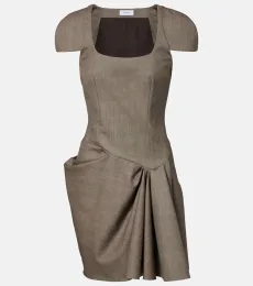 Draped gathered minidress Draped gathered minidress