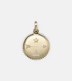 Dream Medium 18kt gold pendant with diamonds
