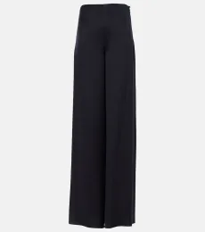 Dresden silk satin wide-leg pants Dresden silk satin wide-leg pants
