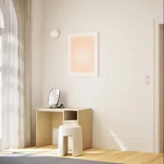 Dressing Table in Beige with Doors and Backpanels