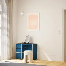 Dressing Table in Blue with Drawers and Backpanels