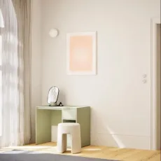 Dressing Table in Green with Doors and Drawers