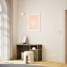 Dressing Table in Moss Green with Doors and Backpanels