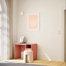Dressing Table in Reisinger Pink with Doors and Backpanels