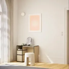 Dressing Table in Sand and Blue with Drawers and Backpanels