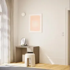 Dressing Table in Stone Grey with Doors and Drawers