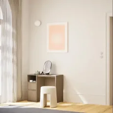 Dressing Table in Stone Grey with Drawers and Backpanels