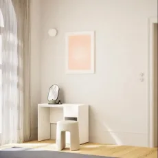 Dressing Table in White with Doors and Drawers