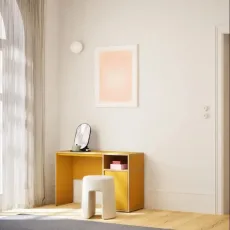 Dressing Table in Yellow with Doors and Backpanels