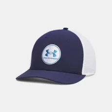 Drive Mid Men's Stretch Fit Cap Midnight Navy Aegean Blue ML Drive Mid Men's Stretch Fit Cap Midnight Navy Aegean Blue ML